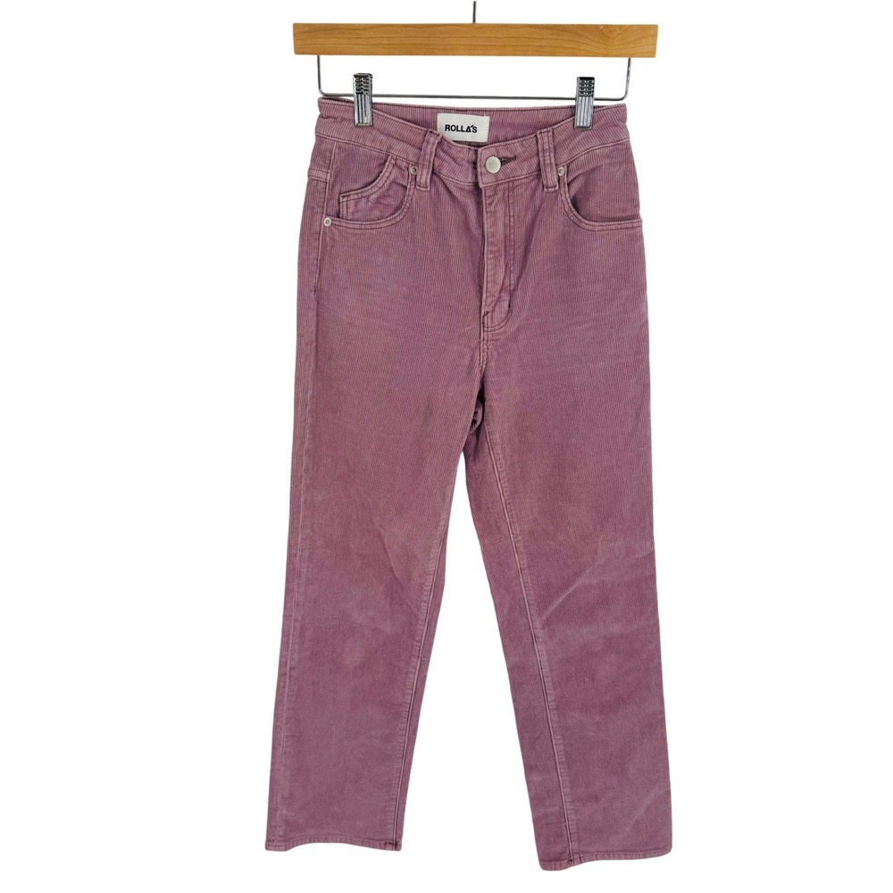 Rollas Original High Rise Straight Corduroy Pants Pink‎ Size 25  Coastal Boho